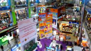 Inside Pantip Plaza Bangkok Tilt Shift Effect [upl. by Eirahs]