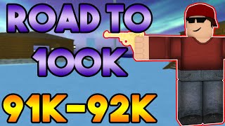 ROBLOX Arsenal Road To 100k Kills 91k92k [upl. by Kirenoj]