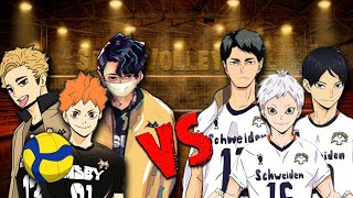 The Spike MSBY Black Jackal vs Schweiden Adlers Monster Battle Haikyū Volleyball 3x3 [upl. by Vladamir780]