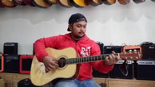 Flanella  Aku bisa  Cover by dennystunt  Review Gitar akustik elektrik Nohman TERBAIK [upl. by Palumbo]