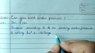 Can You Work Under Pressure How to ANSWER this Behavioural Interview Question [upl. by Cirdor60]