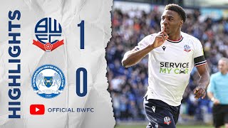 HIGHLIGHTS  Bolton Wanderers 10 Peterborough United [upl. by Haduj331]