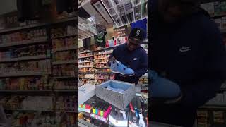 Selling Jordans At A Bodega 👀 via umsneakersTT shorts [upl. by Neibaf588]