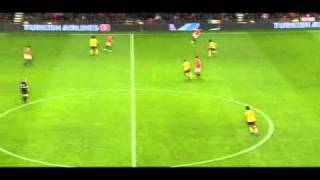 Scholes passes v Arsenal [upl. by Neila]