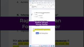 Format Painter Rapikan Teksmu dengan cepat msword [upl. by Nairbal]