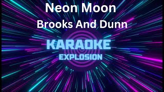 Neon Moon  Karaoke  Brooks And Dunn karaoke [upl. by Archangel]