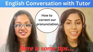 EnglishYaari Conversation with a tutor Hazel  How to correct our pronunciation EnglishYaari [upl. by Zindman]