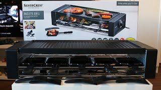 Silvercrest PD8919 Raclette Grill  Unboxing Test amp Cleaning [upl. by Sharia]