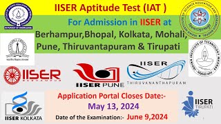 IISER Aptitude Test 2024  Eligibility Syllabus Exam Pattern Preparation [upl. by Adnohsek465]