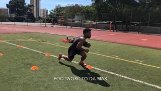 Football Drills  Running Back Cone Drills Part 1 [upl. by Nnyroc61]