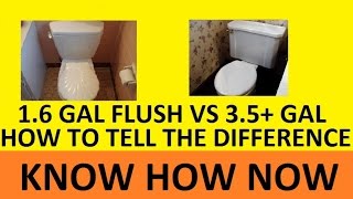 Low Flush vs Full Flush Toilet  How to Tell the Difference [upl. by Girard]