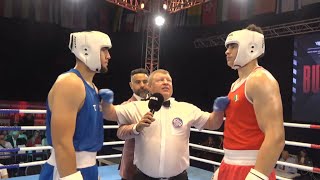 Finals YM92kg OLANIYAN ADAM IRL vs POLVONOV SHAKHZOD UZB  IBA YWCHs Budva 2024 [upl. by Gothart]