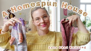 A Homespun House 🧶 Knitting Podcast ✨A NEW CAST ON🧦Socks a cute Squirrel amp blankets Galore💕 [upl. by Oinimreh]