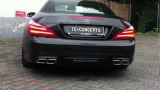 Mercedes SL 500 R231 Sportauspuff Hammer Sound Exhaustsystem TCConcepts [upl. by Erimahs]