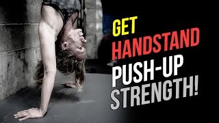 HSPU TIPS How To Get Handstand Pushup Strength [upl. by Senn]