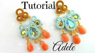 Tutorial Soutache  Orecchini Adele [upl. by Pengelly203]