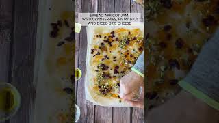 Phyllo Apricot Brie Cheese Pistachio Roll [upl. by Otnas]