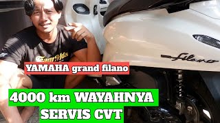 TUTORIAL SERVIS PERTAMA CVT YAMAHA GRAND FILANO [upl. by Aissyla535]