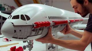 Man Builds Hyperrealistic RC Plane at Scale  Airbus A350 Replica by RamyRC [upl. by Eellehs]