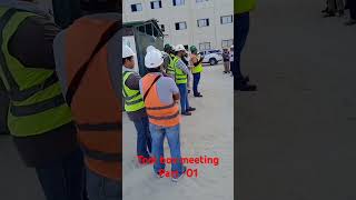 Safety Tool box meeting shorts construction jubailcity Saudi Arabia [upl. by Oates525]