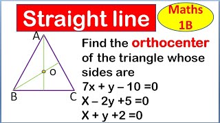 Inter Maths 1b Straight lines 7 marks question [upl. by Eirelav]