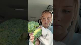 Using broccoli for fake freckles ytshorts makeup [upl. by Nievelt518]