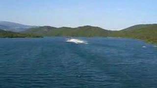 Canadair aircraft over Lac de Saint Cassien Bridge [upl. by Akcire]