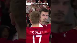 Farewell goal for Denmark håndbold Lasse Svan [upl. by Hedve]