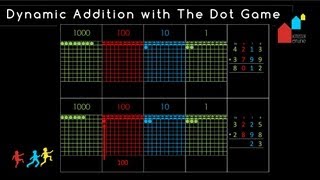 Montessori Mathematics Dynamic Addition Using quotThe Dot Gamequot [upl. by Eiralav]