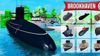 COMMENT PILOTER LE SOUSMARIN DANS BROOKHAVEN ROBLOX [upl. by Spector]