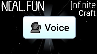 How to Make Voice in Infinite Craft  Get Voice in Infinite Craft [upl. by Ardiedak]