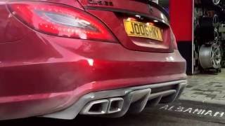 CLS 63 AMG straight pipes  stage 2 remap 630hp [upl. by Davies]