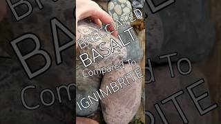 Brecciated Basalt vs Ignimbrite geology yellowstone basalt igneousrocks rockhounding [upl. by Cris]