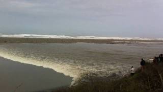 Tsunami Wave Surge Up Mad River Humboldt County CA 31111 [upl. by Liman]