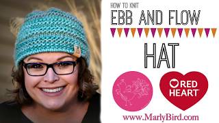 How to knit Ebb and Flow Chunky Hat [upl. by Alusru]