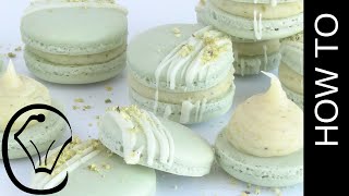 Pistachio French Macarons with Ganache by Cupcake Savvys Kitchen [upl. by Ostap446]