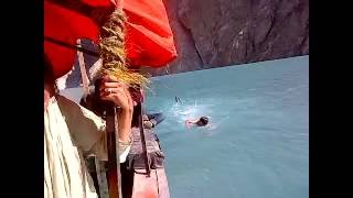 swimming at attabad lake [upl. by Pippy]