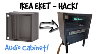 IKEA Eket HACK Wall unit makes a nice audio cabinet [upl. by Goodyear]