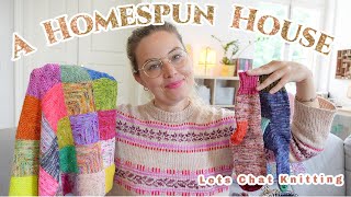 A Homespun House 🧶 Knitting Podcast 🧦Scrappy Socks and Blankets💕✨ [upl. by Dominga925]