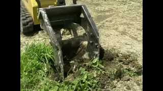 Mini Skid Steer Attachment Power Shovel  Vermeer Tree Care Equipment [upl. by Arleyne901]