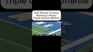 One Minute of Army Running a MANLY Triple Option Offense army cfb tripleoption [upl. by Banebrudge236]