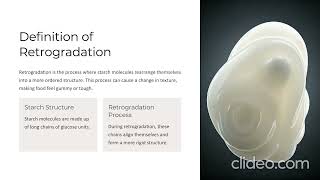 Starch understanding Retrogradation and Gelatinization ppt [upl. by Valerle]