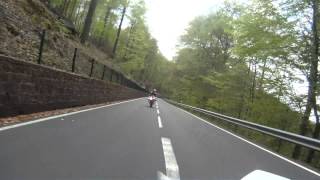 Honda CBR 600 RR PC40 CRASH goes offroad Pfälzer Wald Johanniskreuz B48 [upl. by Itirahc]