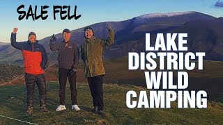 WILD CAMPING ON SALE FELL  The Lake District National Park  Whaskey Review [upl. by Nylirrej]