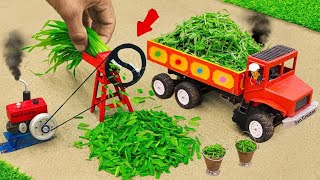 Diy diorama making mini grass chopping machine science project sancreator1 [upl. by Nino]