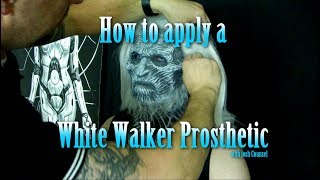 Applying a White Walker Foam Latex Prosthetic MakeUp [upl. by Otreblif31]