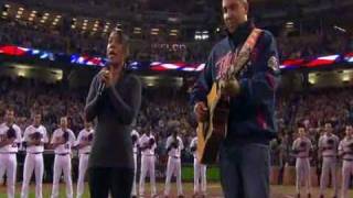 MN Twins ALDS Game 1 National Anthem 1062010 [upl. by Emya704]