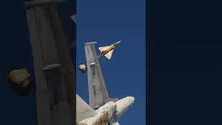 Mirage 2000C Drag Chute in a Dogfight dcs fighterjet [upl. by Atrebor]