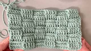 Basket Weave Crochet Stitch [upl. by Viscardi]