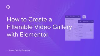 How to Create a Video Gallery on your Website Using Elementor  PowerPack Elements Addons [upl. by Clay]